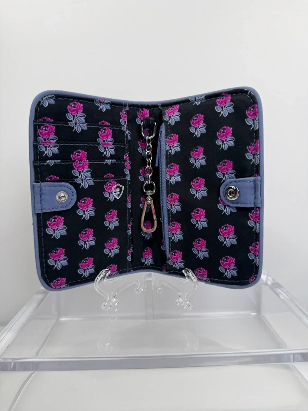 Vera Bradley RFID Wallet ID Credit Card Zip Case Small - Picture 3 of 4